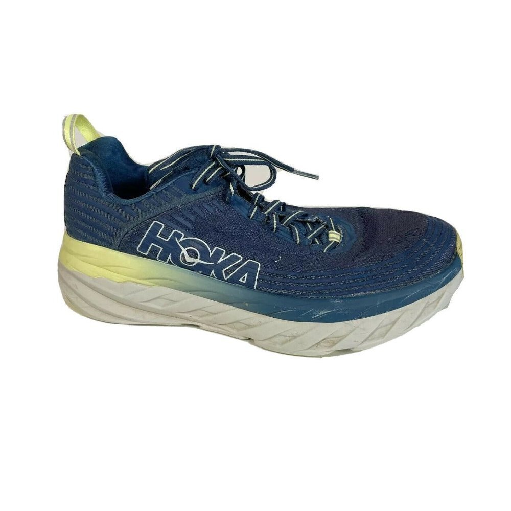 Hoka One One Womens Bondi 6 Running Sneakers Blue Sz 10 Rubber‎ Athletic 1019270
